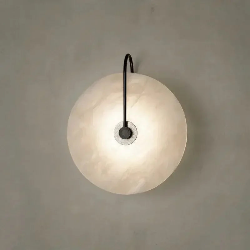 White LED Wall Lamp, Stone Design, Indoor Lighting