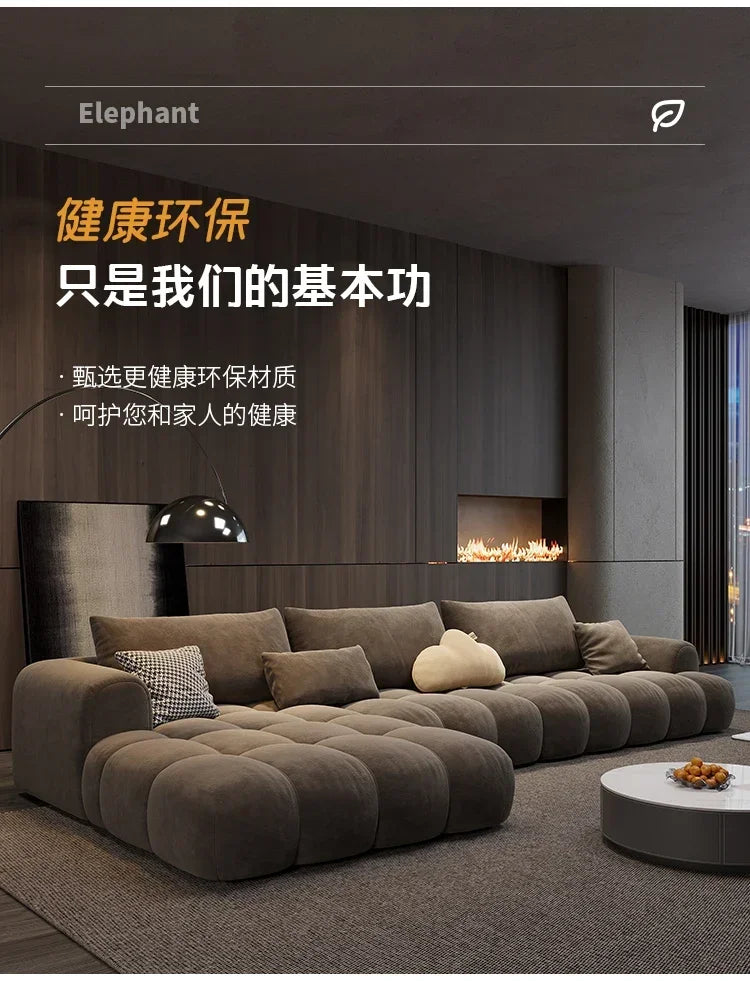 Brown Floor Recliner Sofa Bed