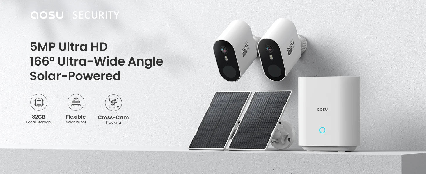 Solar Security Camera, WIFI, 2-Way Audio
