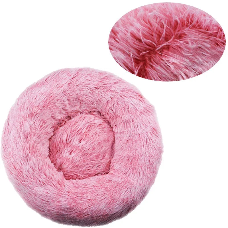40-60cm. Round Pet Bed, Small Dog, Cat, Washable