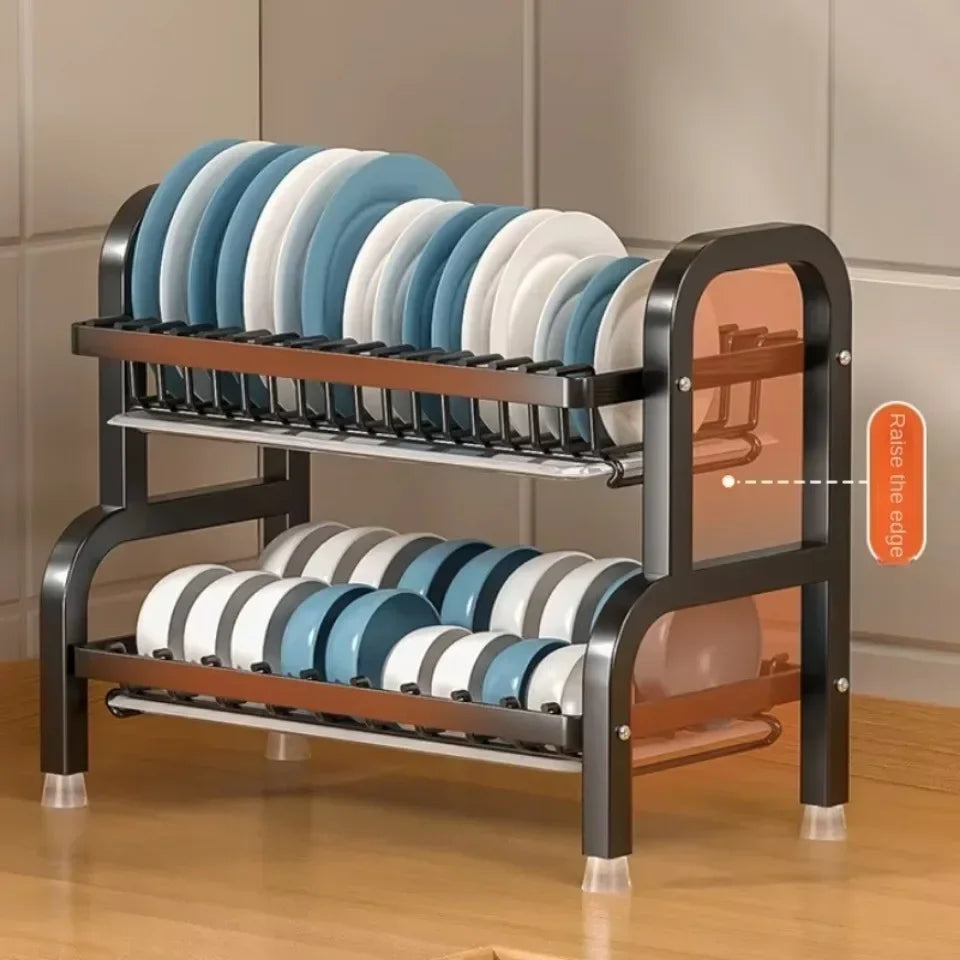 Dish Drying Rack Kitchen Dish Storage, Large Capacity