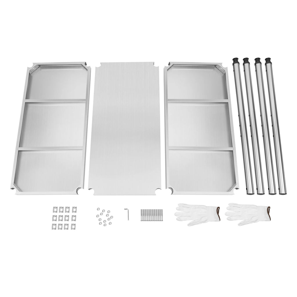 Stainless Steel Storage Rack,3-Tier Multi-functional Shelf