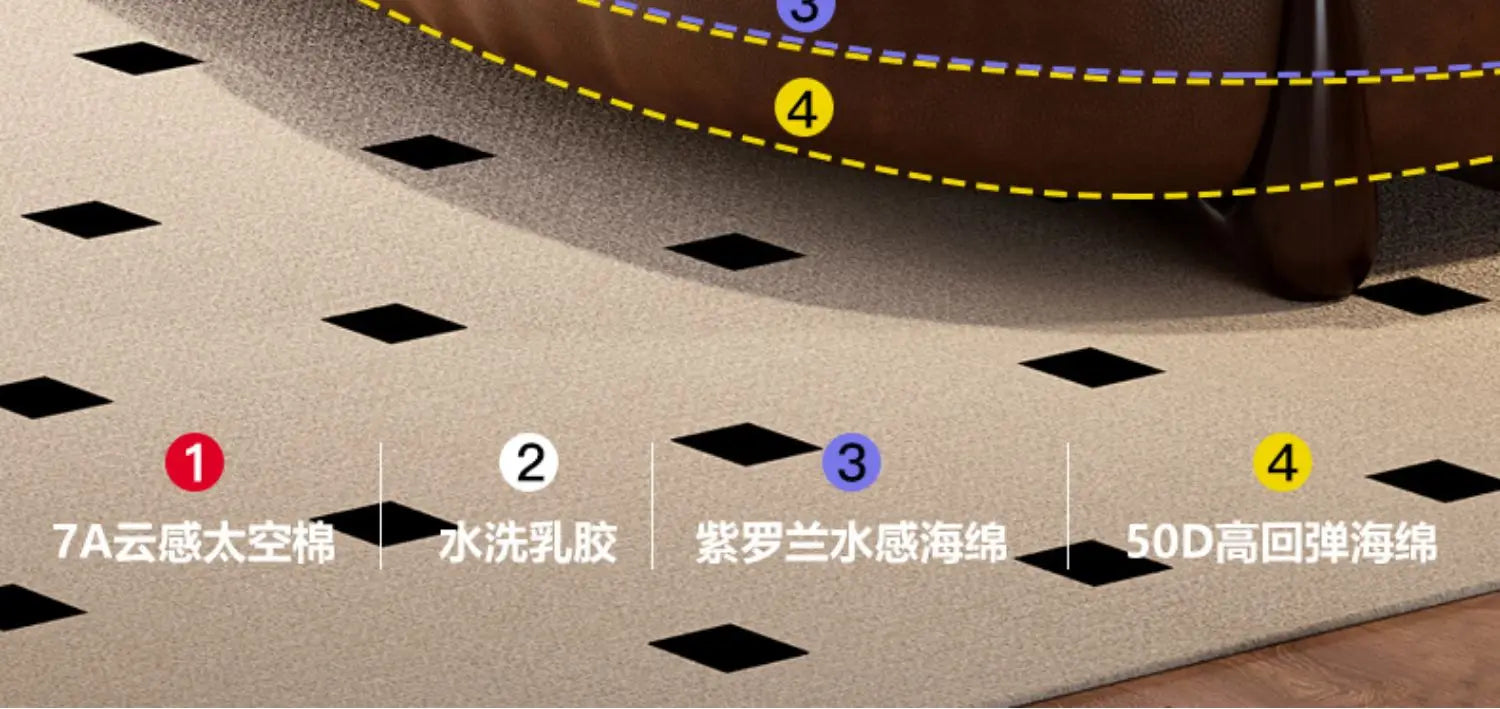 Brown Leatherette Floor Sofa, Reclining Style