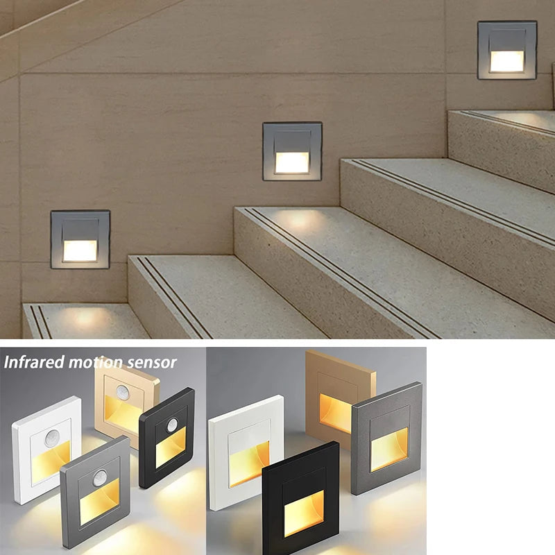 Motion Sensor led lights, AC 110V-240V, Recessed