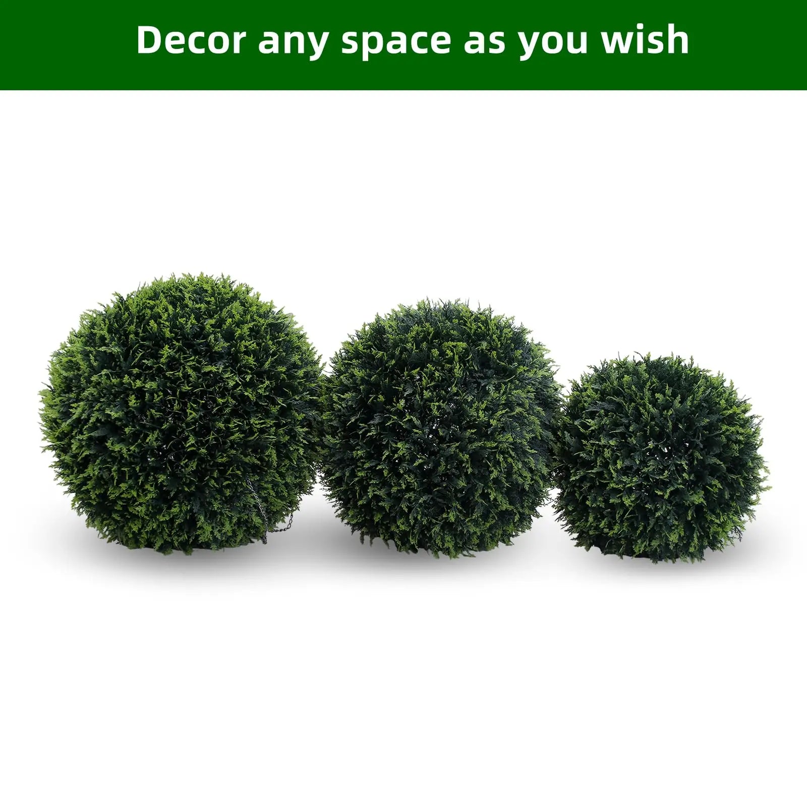 Topiary Balls, Artificial, Outdoor, Set of 2