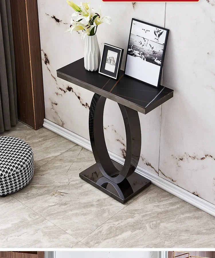 Metal Console Design Corner Table Living Room, Hallway
