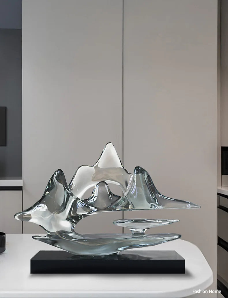 Transparent Resin Statue Decoration, Two Sizes