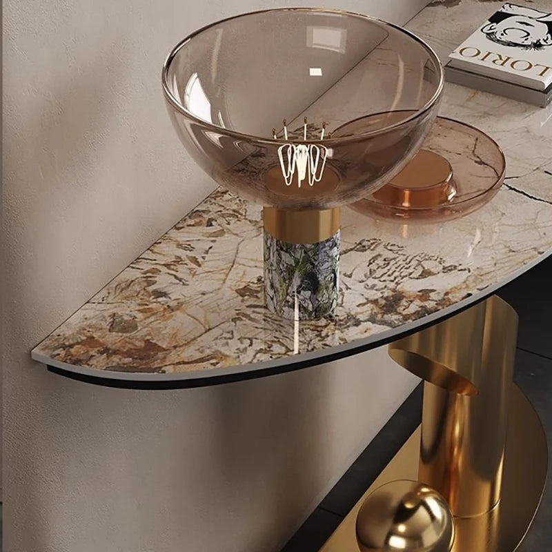 Table Hallway Metal Console Table