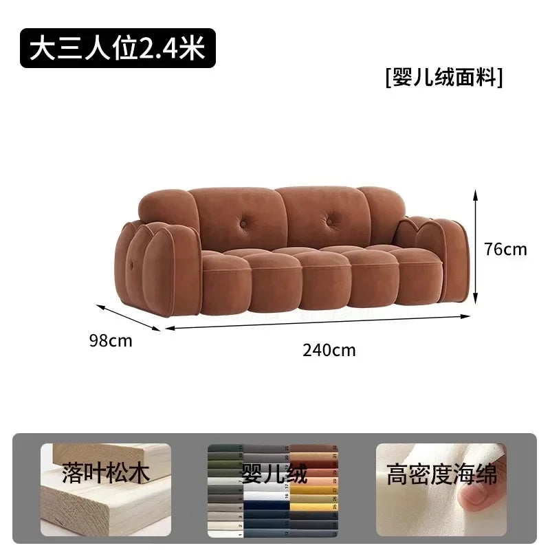 Brown Living Room, Small Apartment, Marshmallow Cloud Sofa