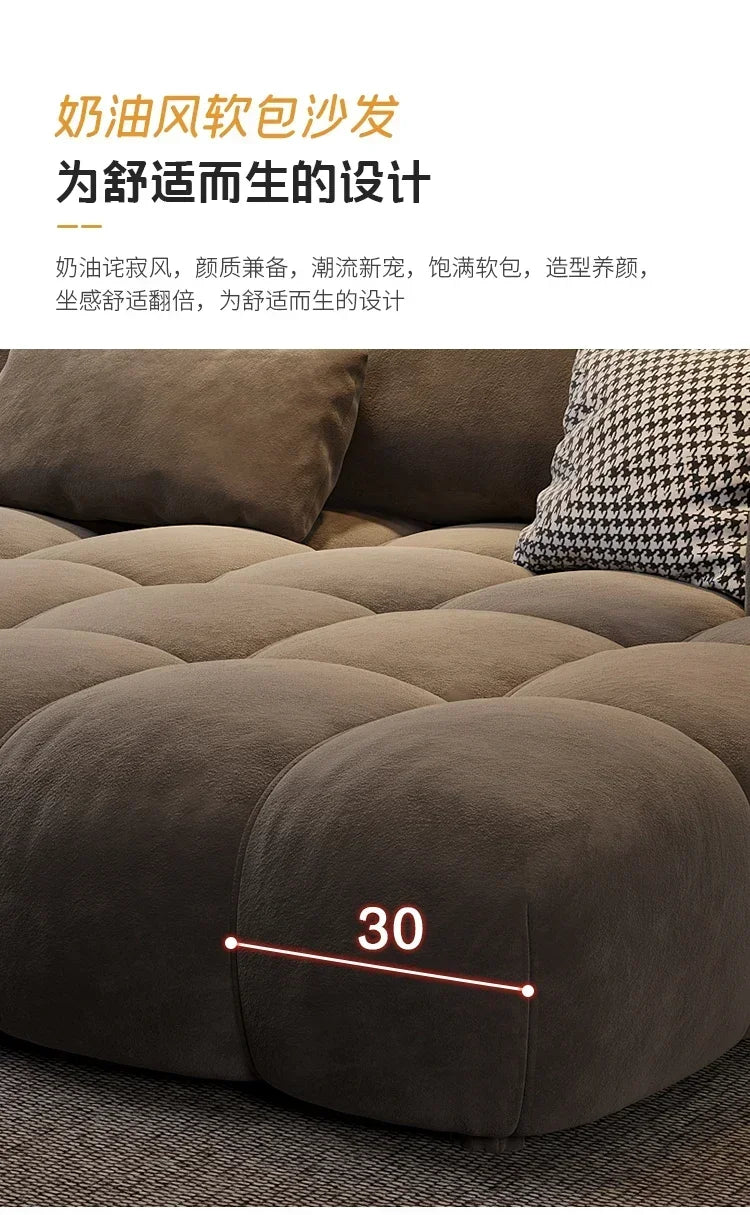 Brown Floor Recliner Sofa Bed