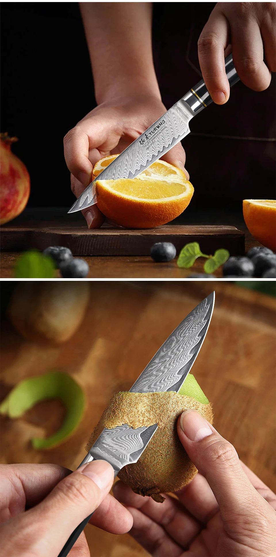 Damascus Kitchen Chef Knife High Carbon Steel
