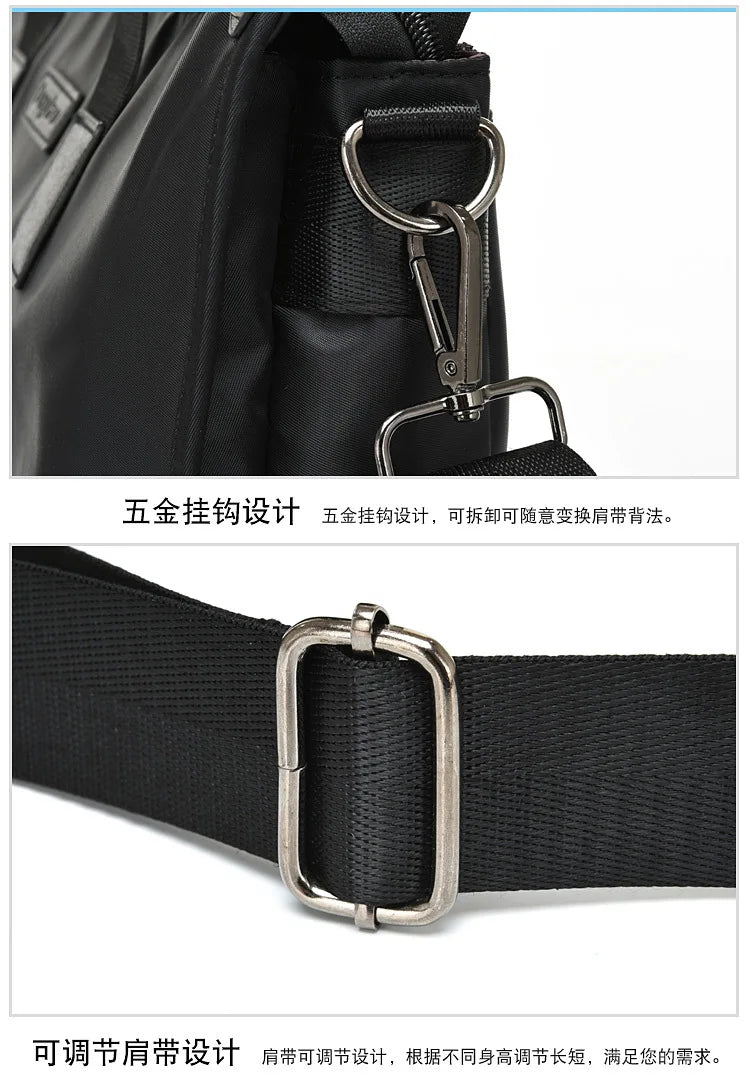Business Briefcase Polyester Laptop Crossbody Bag