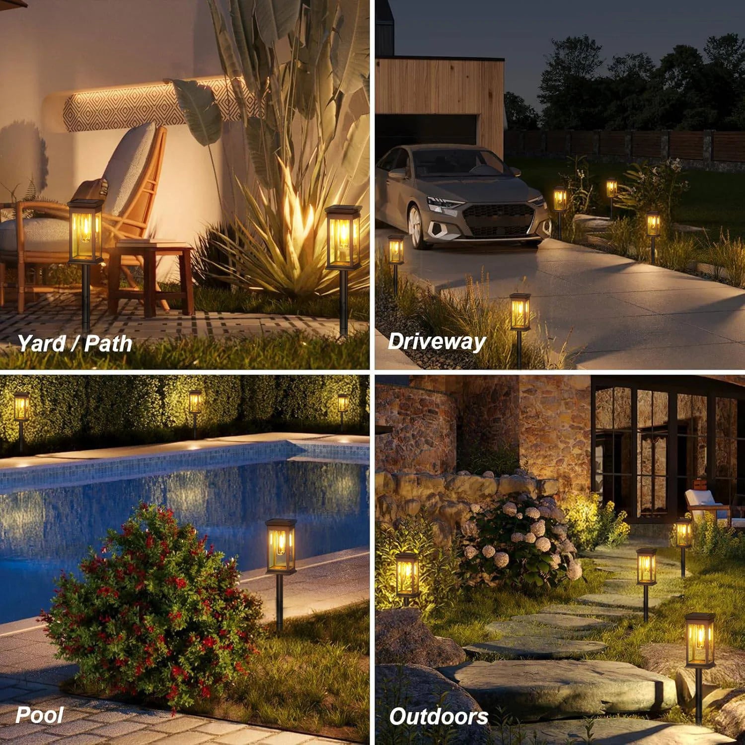 Solar Lights, Warm White, Yard/Garden Walkway