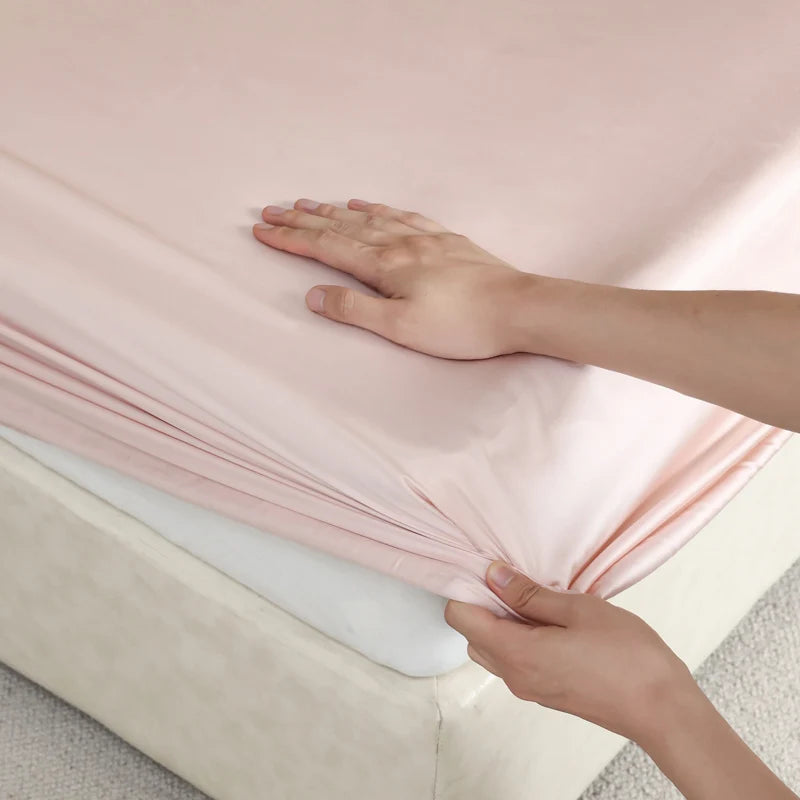 Mulberry Silk Fitted Sheet, Non-Slip Bed Cover