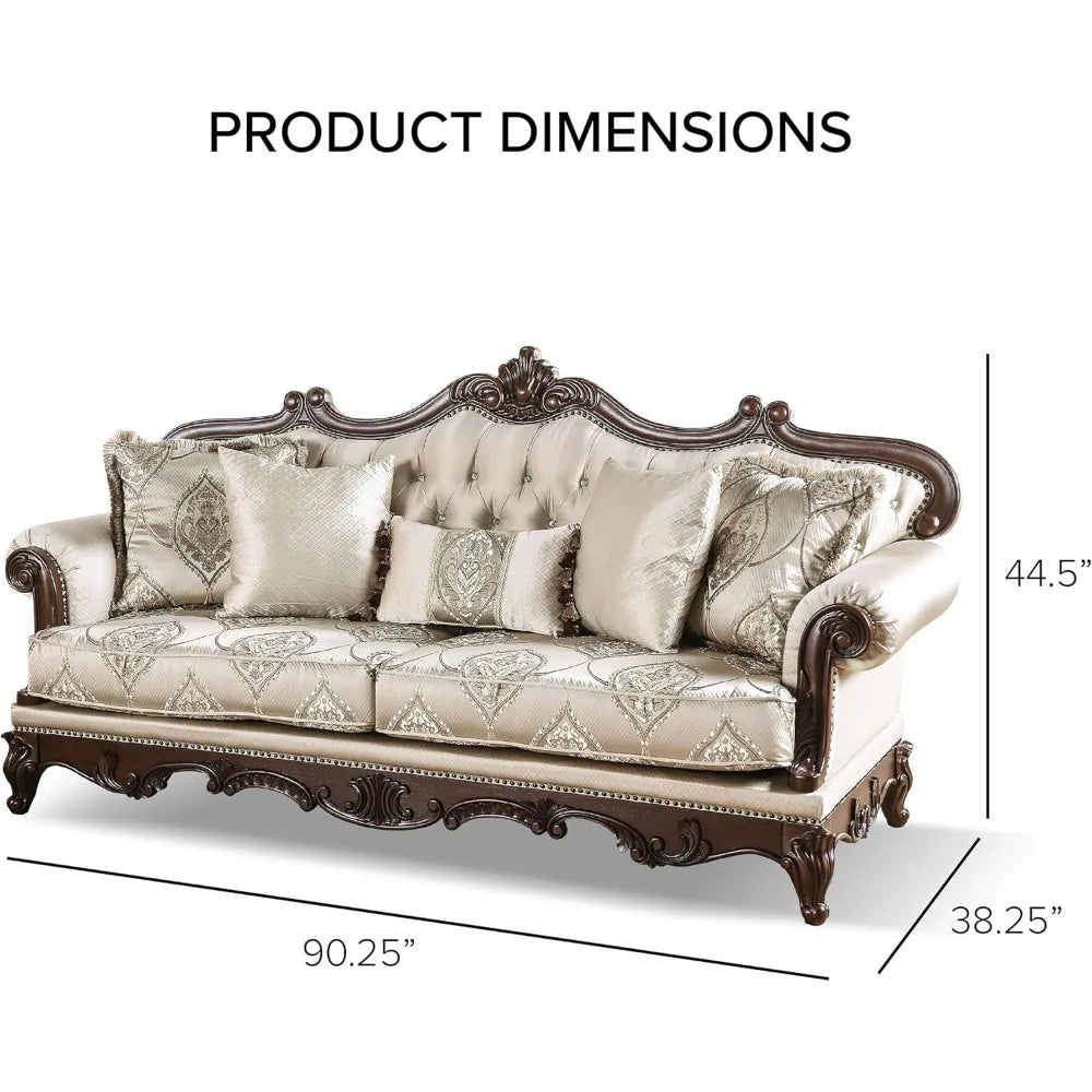 3-Piece Sofa Set with Nailhead Trim