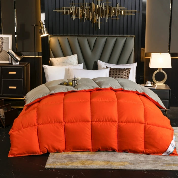 Goose/Duck Down Comforter, Cotton Cover, Various Colors, Sizes