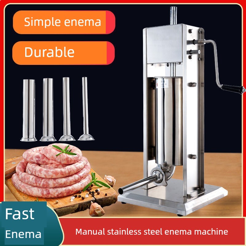 Stainless Steel Sausage Stuffer, Manual, Commercial Electric Automatic