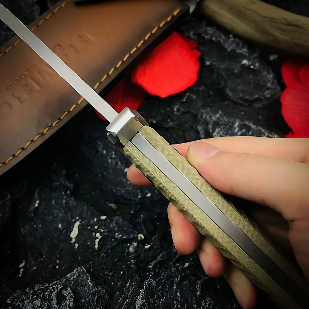 Outdoor tactical knife with knife sheath