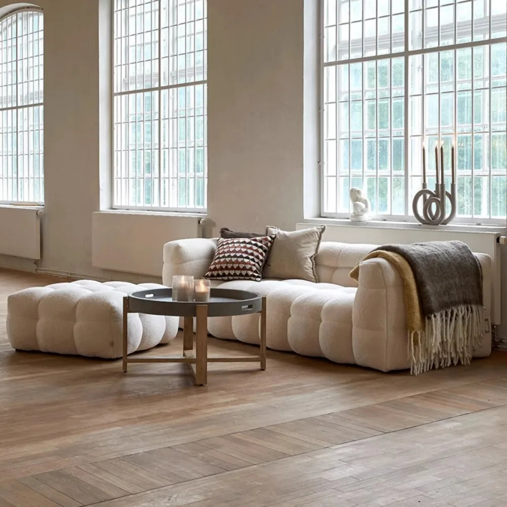 Plush Reclining Sofa Corner Lounger