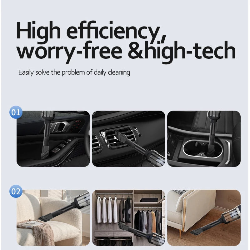 Suction and Blowing Mini Car Vacuum Cleaner