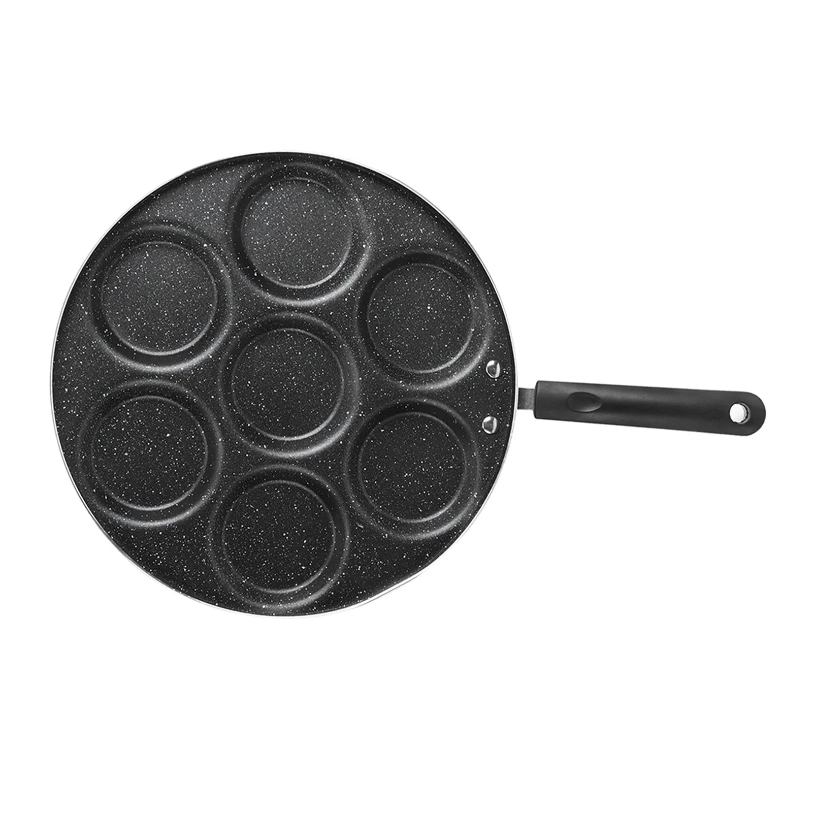 7 Holes Non-Stick Cooking Pan, burger mold