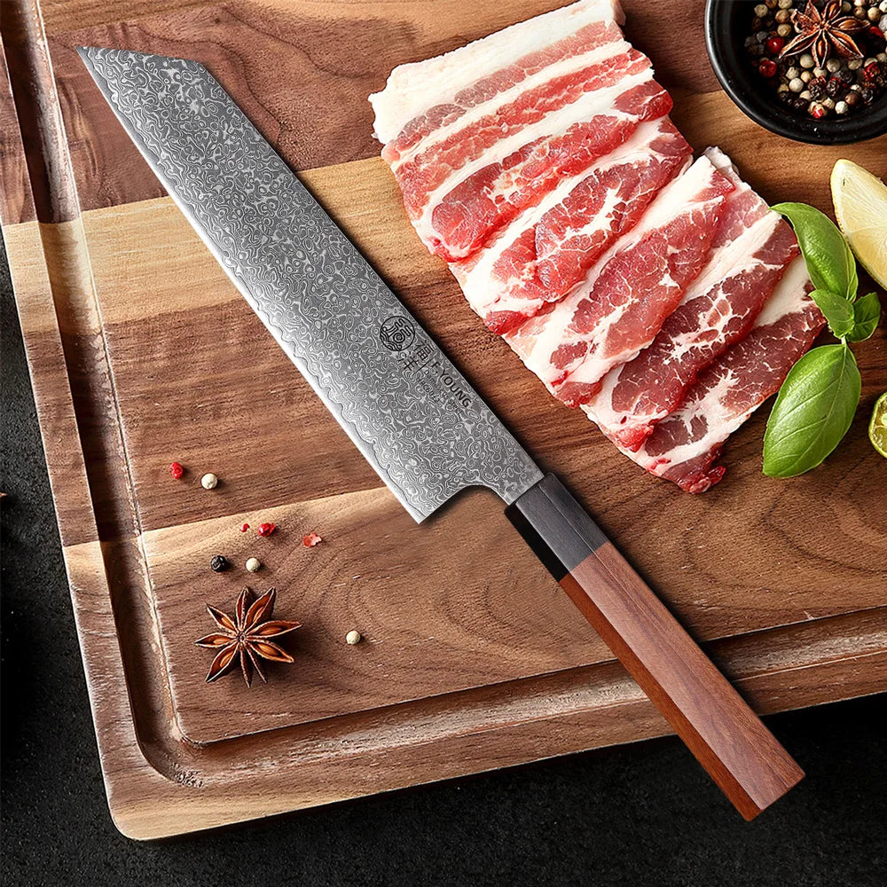 8.2-inch Japanese Kiritsuke Knife Damascus Steel