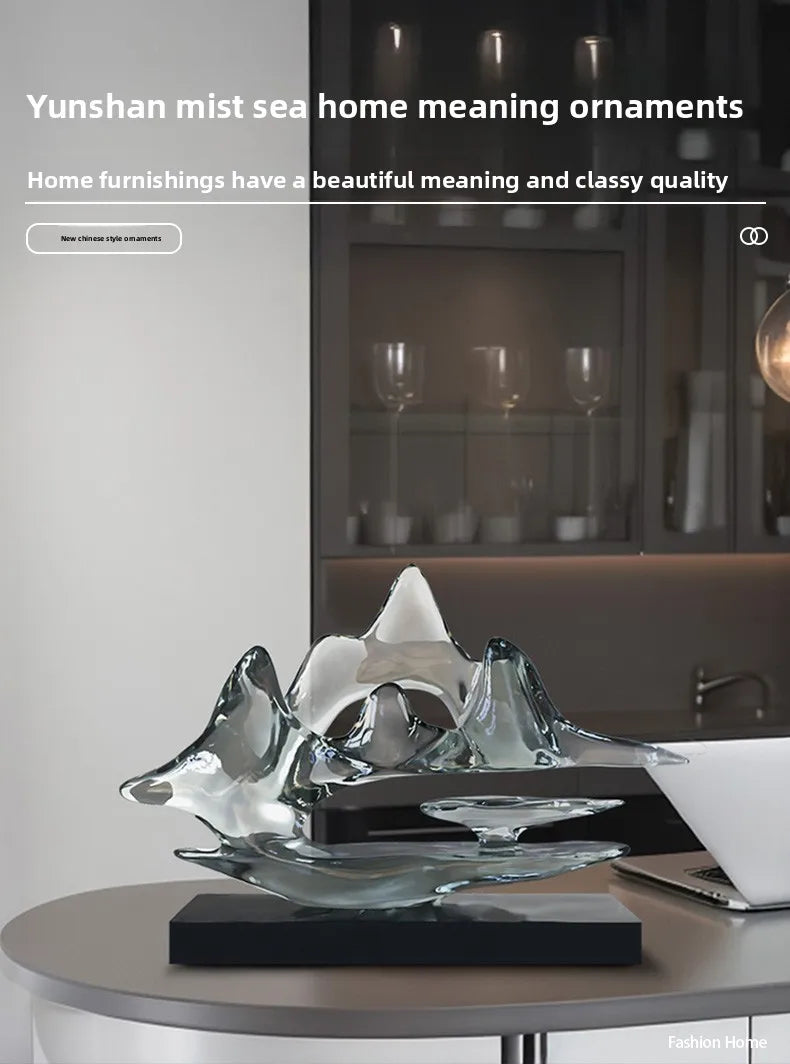 Transparent Resin Statue Decoration, Two Sizes