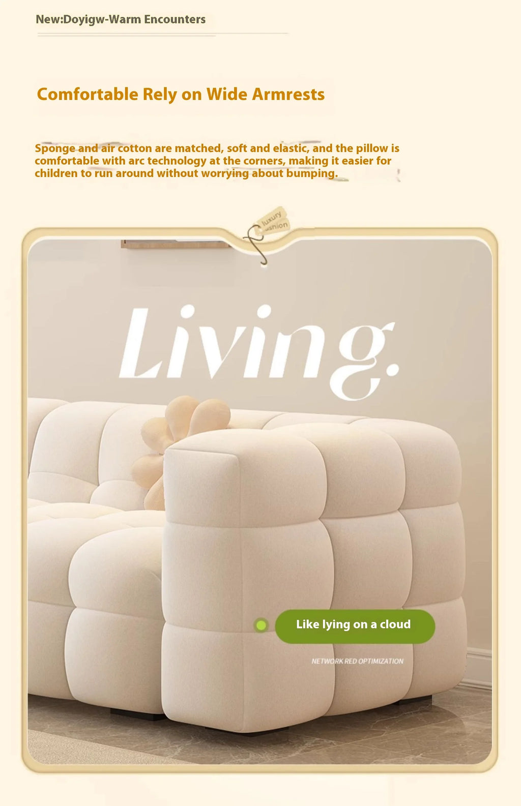 Plush Reclining Sofa Corner Lounger