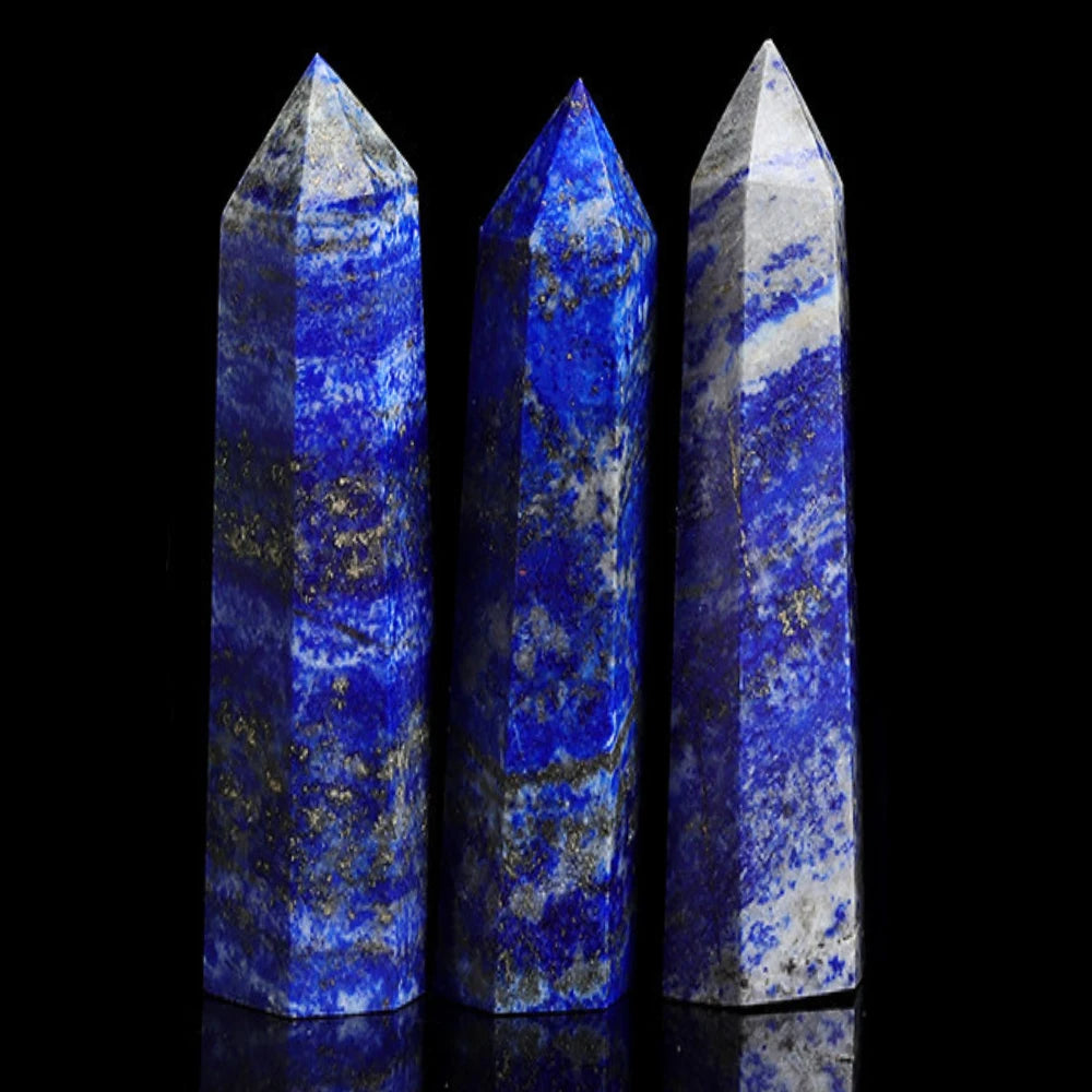 Genuine Lapis Lazuli, Point Tower, 15cm Tall