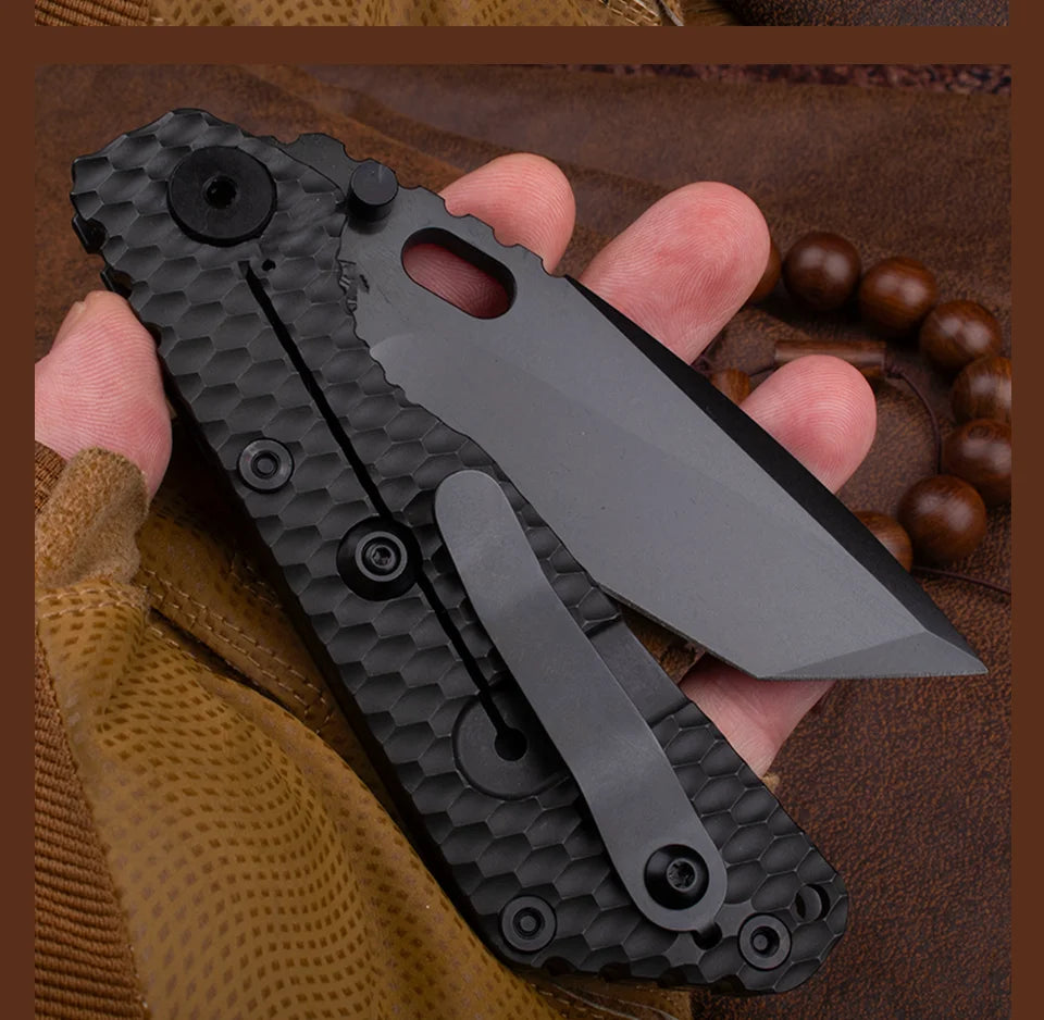 Titanium Handle, Folding Pocket Knife
