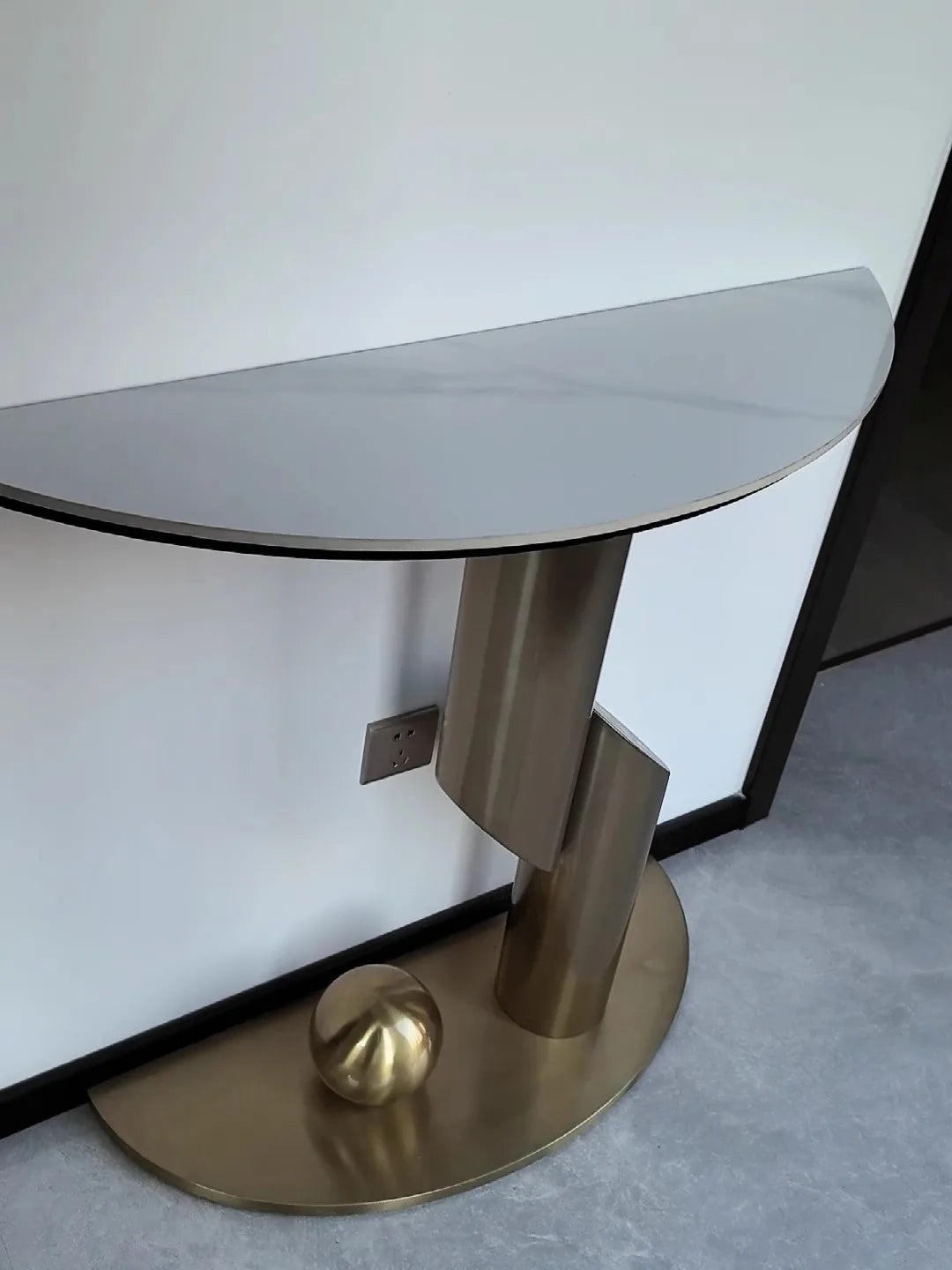 Table Hallway Metal Console Table