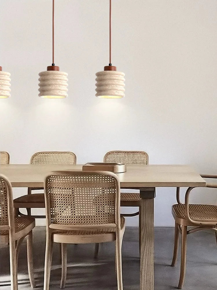 Yellow Cave Stone Led Pendant Lamp, Small Hanging Lighting