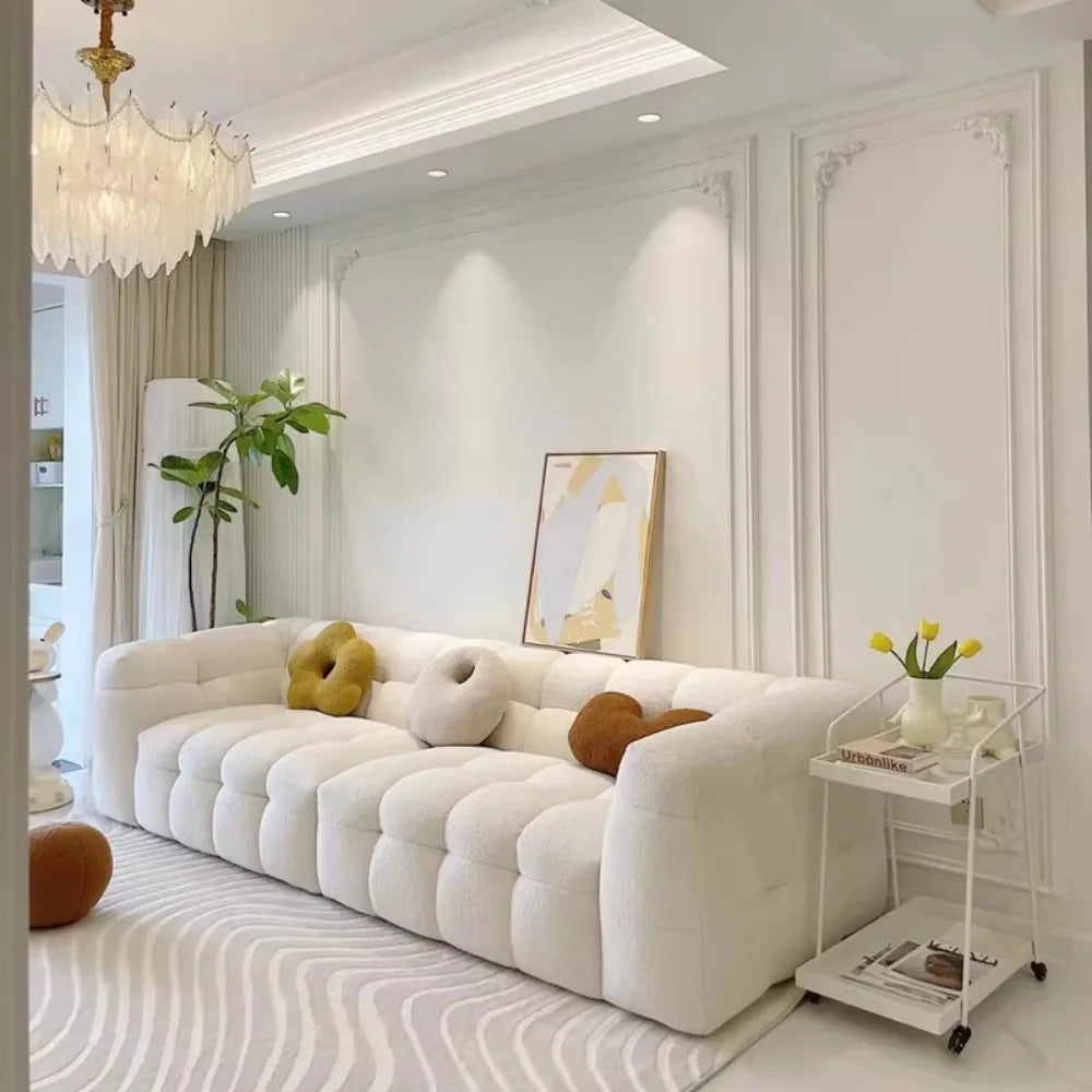 Plush Reclining Sofa Corner Lounger