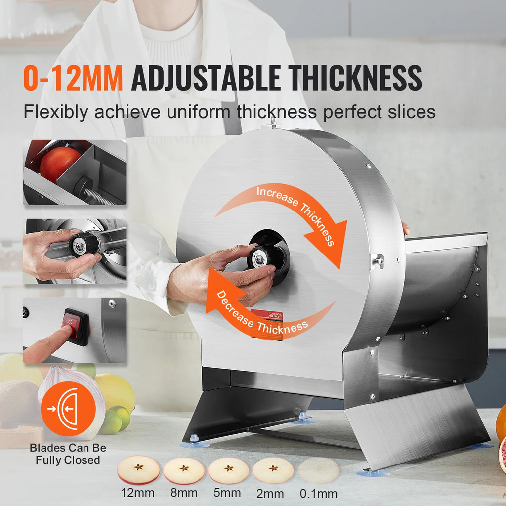 Vegetable Slicer Adjustable Commercial Slicer Machine