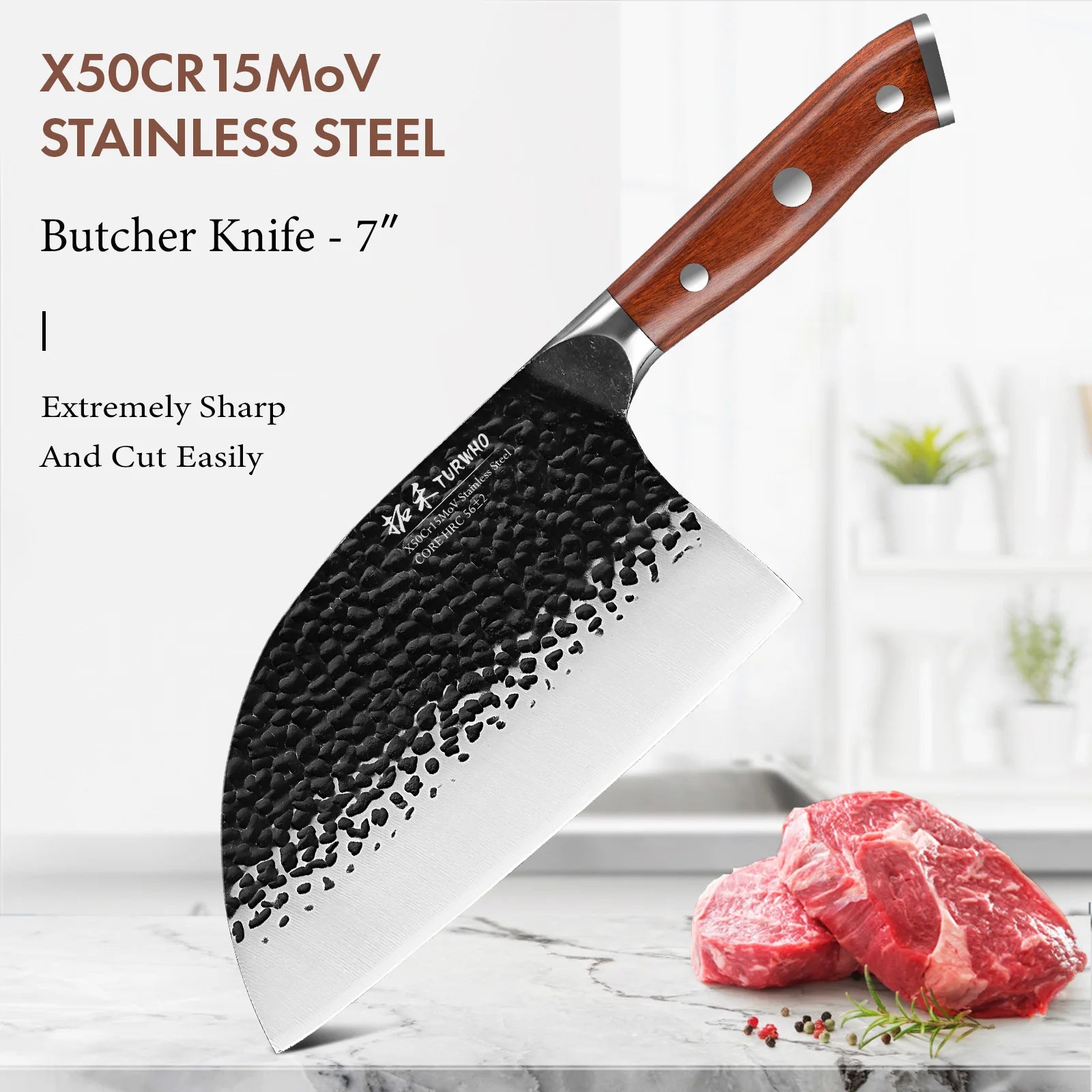 Japanese Hand Forged Stainless Steel Kitchen Knives