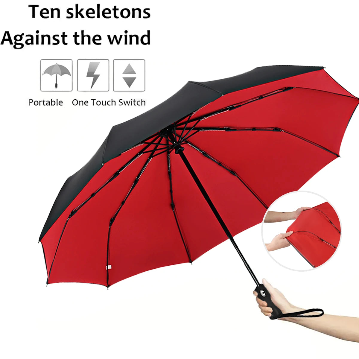 Extra Large, Triple Folding, Sunshade Umbrella