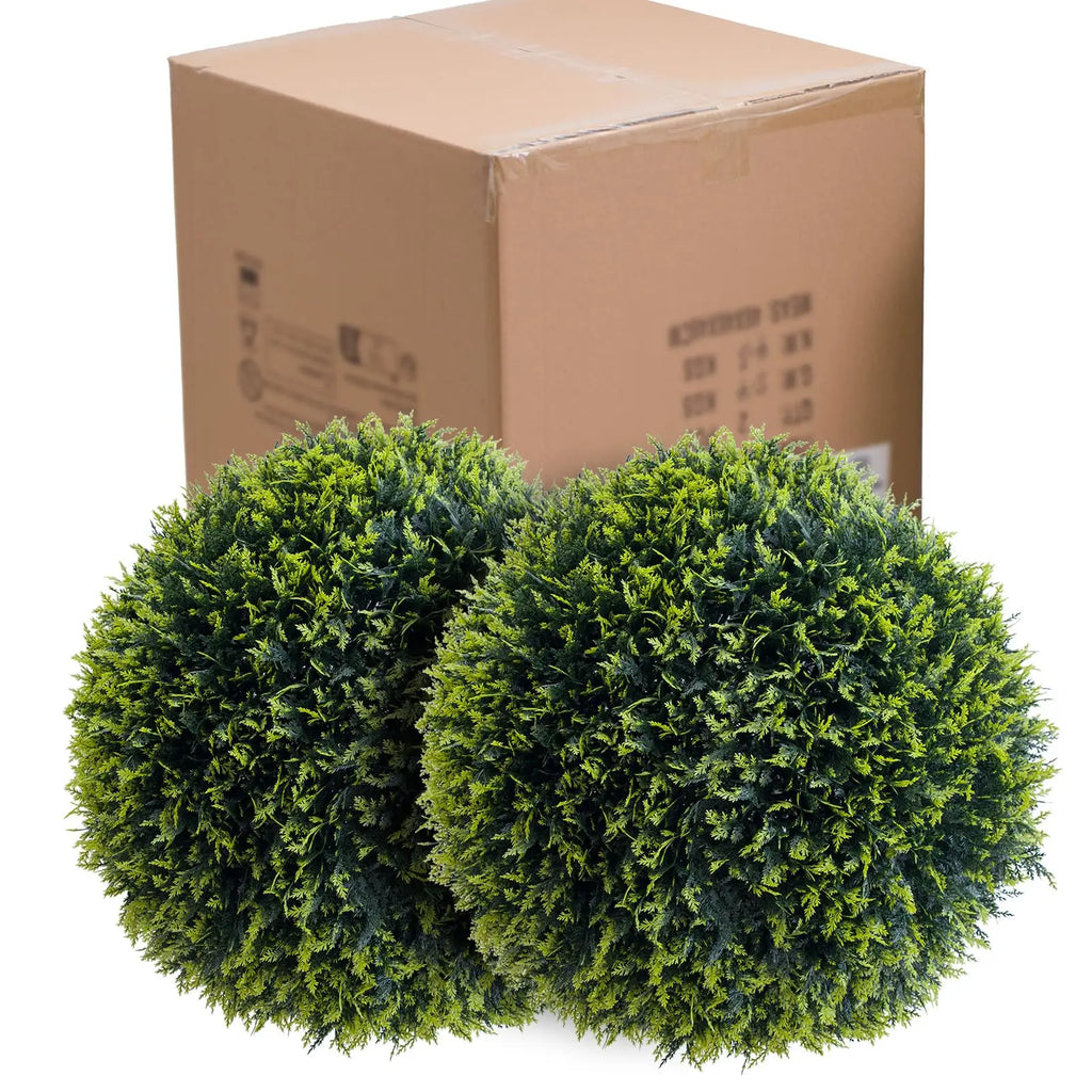 Topiary Balls, Artificial, Outdoor, Set of 2