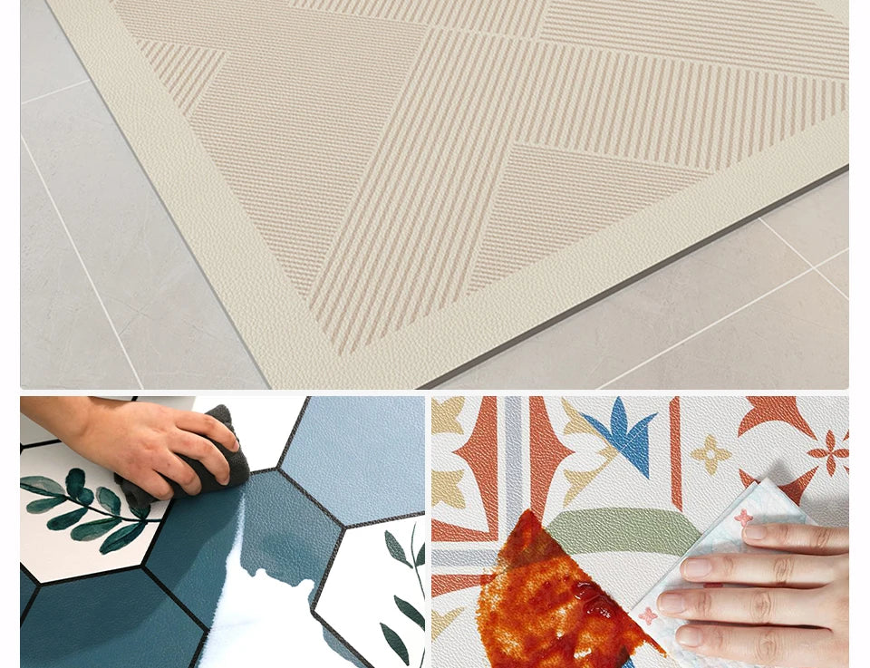 Waterproof, Oil-proof, Non-slip Floor Mats, Area Rugs