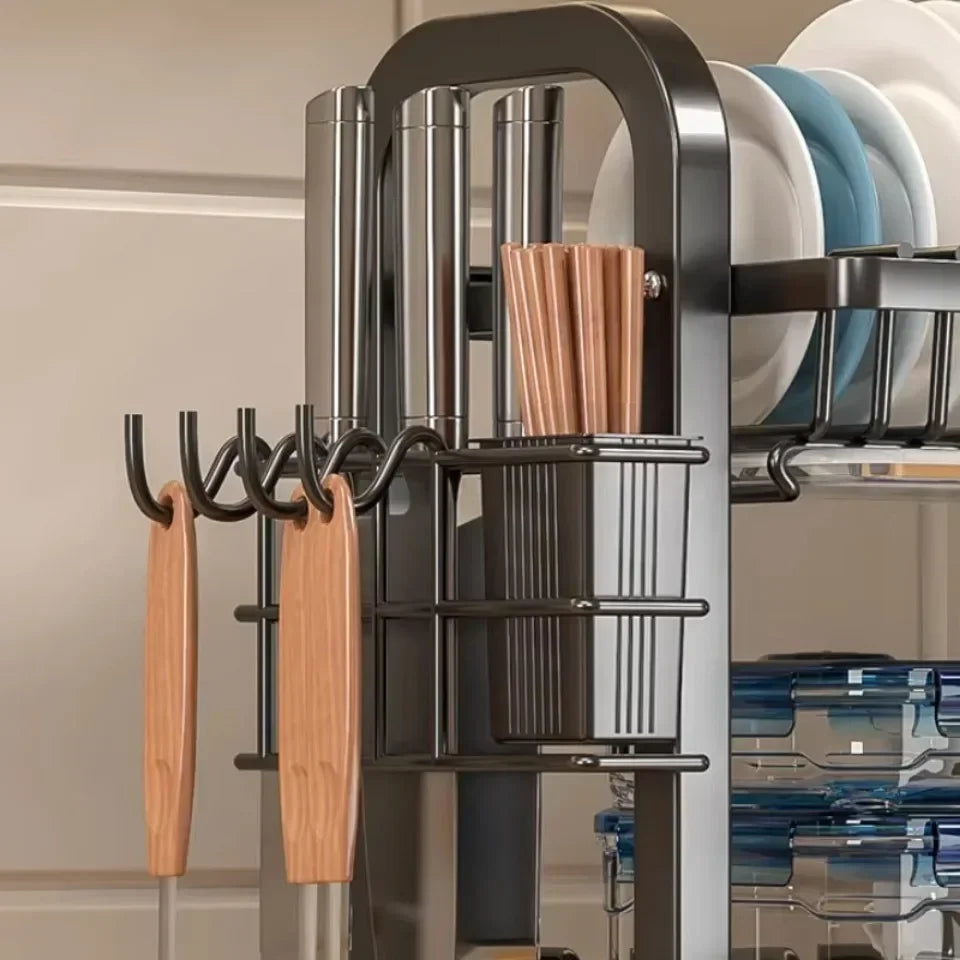 Dish Drying Rack Kitchen Dish Storage, Large Capacity