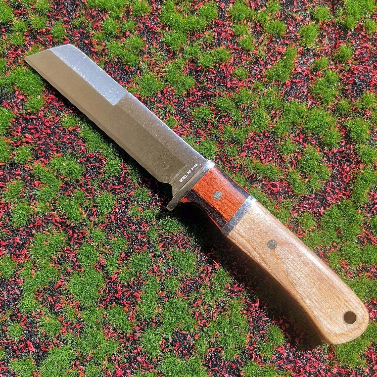 Stainless Steel Straight Knife, Sheath