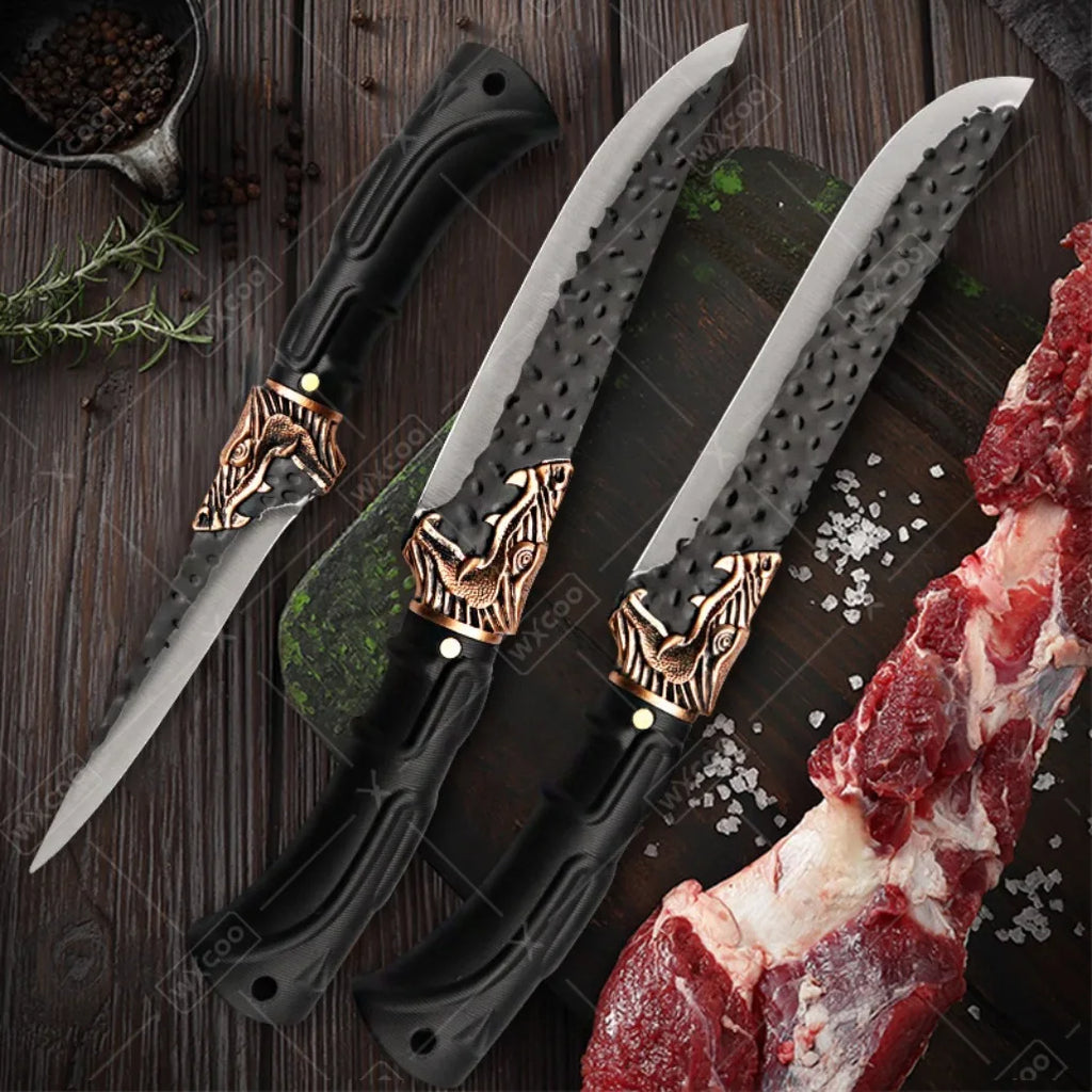 1PCS 6PCS 7PCS Professional Stainless Steel Chef Knife Set