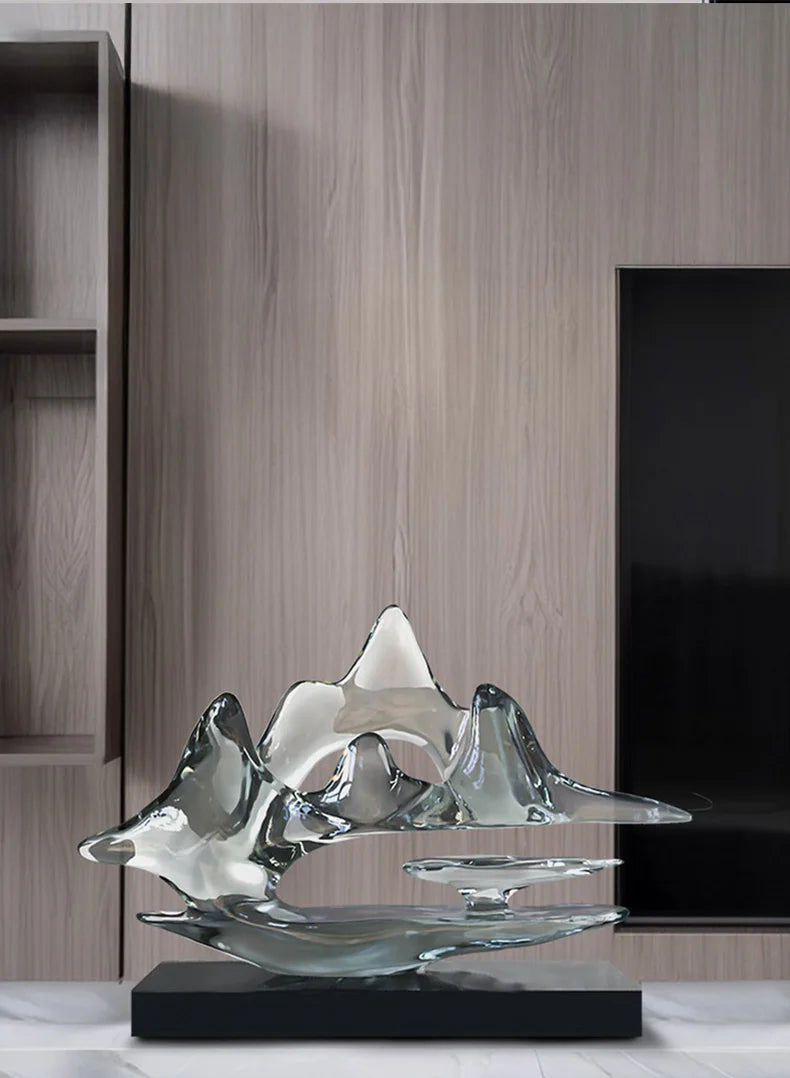 Transparent Resin Statue Decoration, Two Sizes