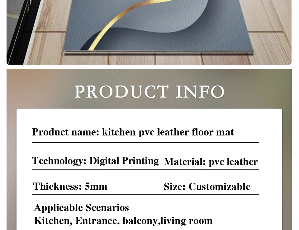 Waterproof, Oil-proof Home Decoration Rug