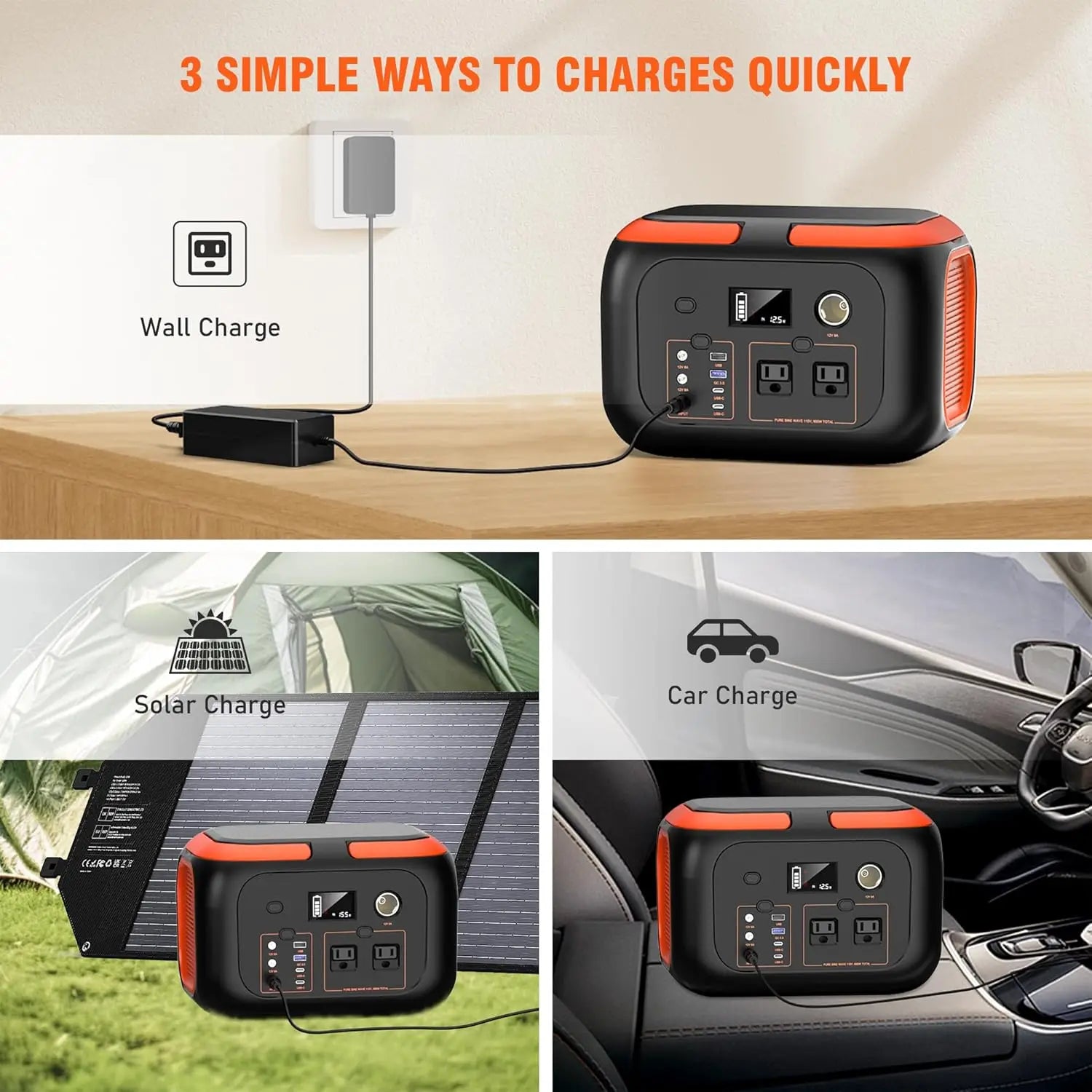 Portable Power Station, Solar Generator