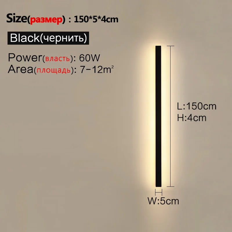 Waterproof Outdoor Garden Wall lamps, LED, Black, White