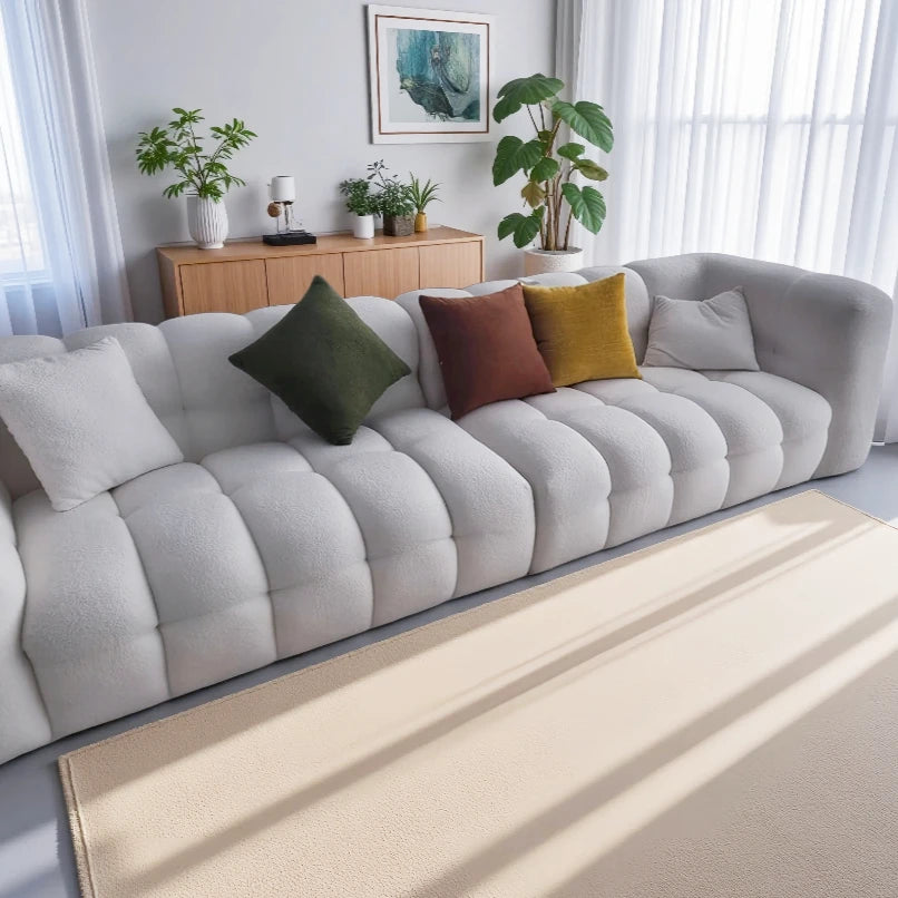 Plush Reclining Sofa Corner Lounger