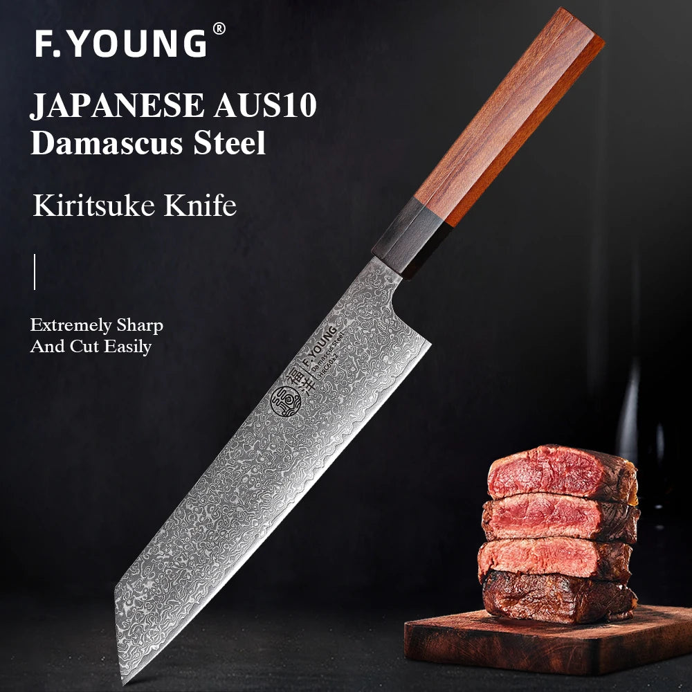 8.2-inch Japanese Kiritsuke Knife Damascus Steel