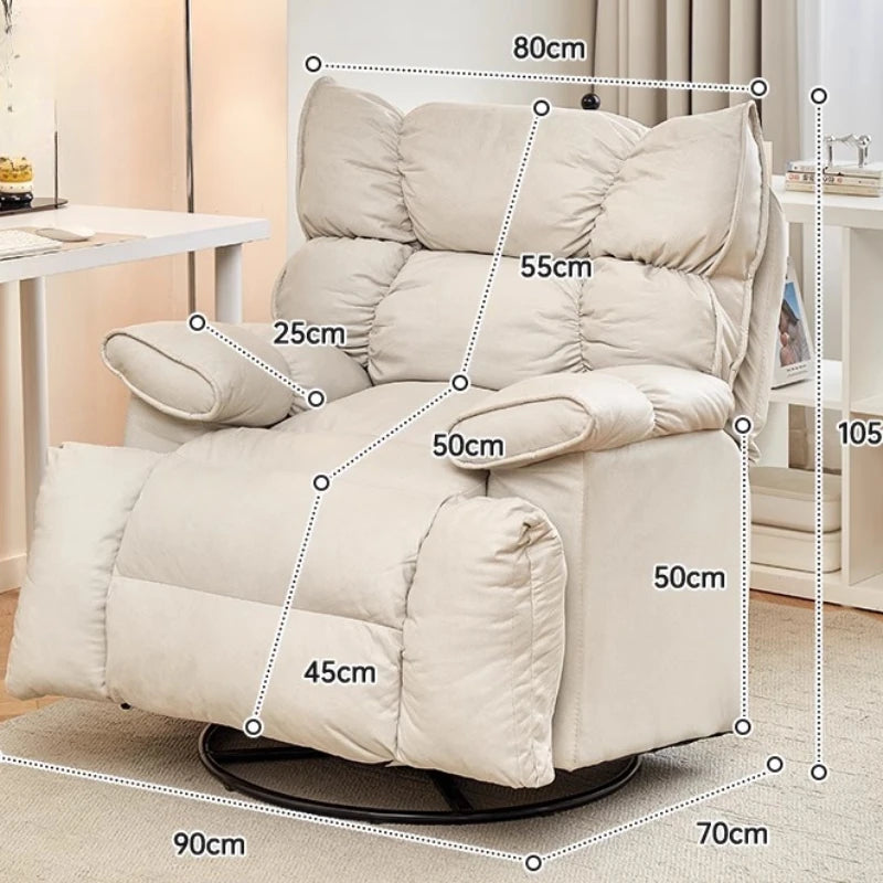 Leather Sofa Lounge Armchair Living Room Recliner