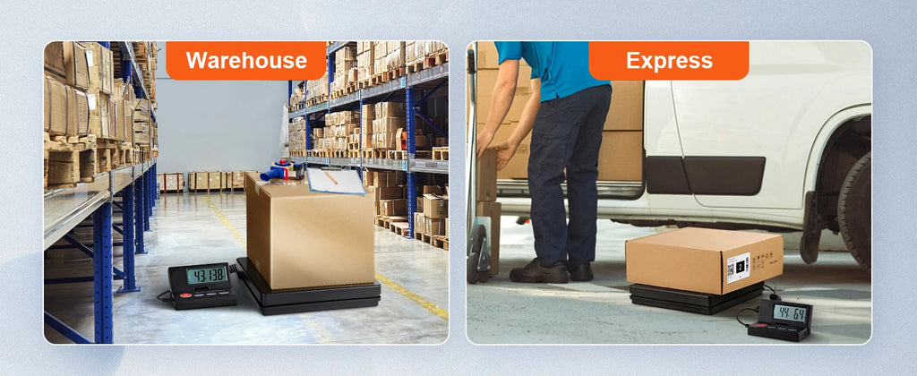 110 lbs Digital Postal Shipping Scale with Time