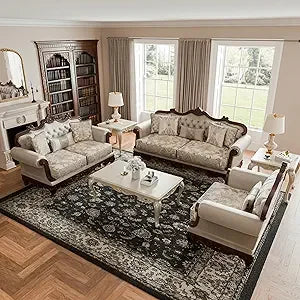 3-Piece Sofa Set with Nailhead Trim